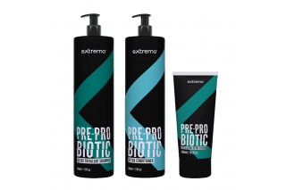 Набор Extremo Pre-Probiotic шампунь и кондиционер трехвалентные с пробиотиком и крем-детоксом (EX226/EX227/EX228) 500/500/200 мл