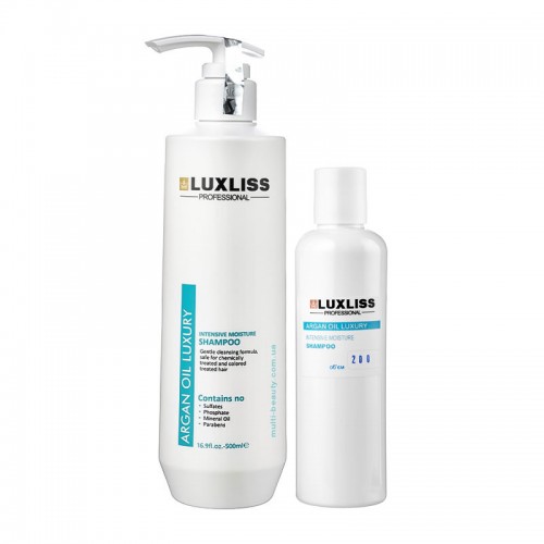 Увлажняющий аргановый шампунь Luxliss Argan Oil Luxury Intensive Moisture Shampoo Original 200 г (разлив)