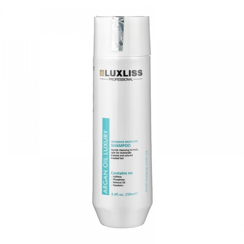 Увлажняющий аргановый шампунь Luxliss Argan Oil Luxury Intensive Moisture Shampoo Original 250 мл