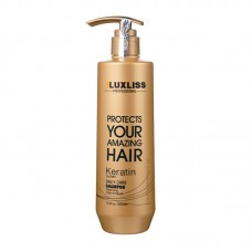 Шампунь кератиновий Luxliss Keratin Smoothing Daily Care Shampoo для щоденного використання 500 мл