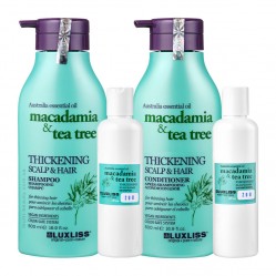 Набір Luxliss Thickening Scalp & Hair зміцнюючий шампунь та кондиціонер для тонкого та ослабленого волосся 2x200 г (розлив)