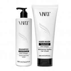 Набор VIART with Collagen шампунь и маска для легкого расчесывания поврежденных волос, 250+200 мл