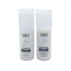Набір VIART with Hyaluronic Acid шампунь та маска для відновлення та об'єму тонкого волосся, пробники 2x25 мл