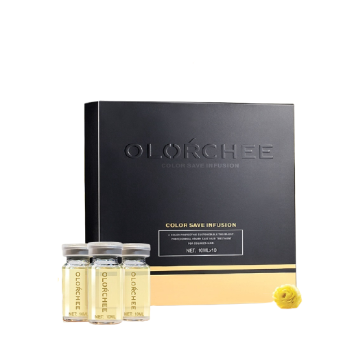 Ампулы для для защиты и продления стойкости цвета окрашенных волос OLORCHEE Color Save Infusion, 10х10 мл