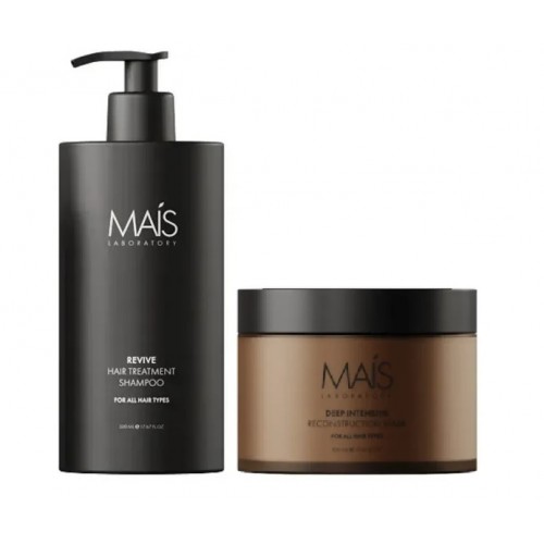 Набор для восстановления повреждённых волос Mais Laboratory Revive & Reconstruct Set 300\250 мл