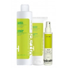 Набор VITAEL Dry Hair TRIO шампунь, маска и термозащита для увлажнения волос, 300/250/150 мл