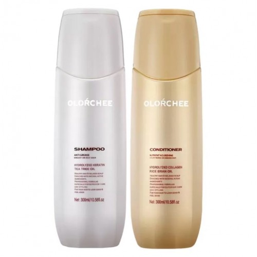 Набор Olorchee Anti Grease DUO шампунь и кондиционер Nutrient Nourishing для жирных волос и кожи головы 2х300 мл
