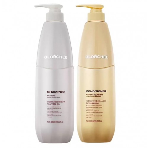 Набор Olorchee Anti Grease DUO шампунь и кондиционер Nutrient Nourishing для жирных волос и кожи головы 2х800 мл