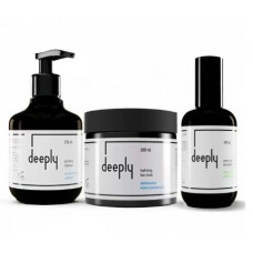 Набір Deeply Hydrating TRIO шампунь+маска+термозахист для зволоження волосся, 2х250/200 мл