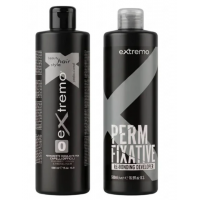 Набор для биозавивки Extremo Perm (Lotion 0 + Fixative) жидкость и фиксатор для натуральных и жестких густых волос, 100+200 мл (разлив)