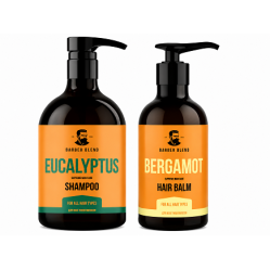 Набір чоловічий Barber Blend Eucalyptus & Bergamot & Arizona – комплексний догляд для волосся, 500/300 мл