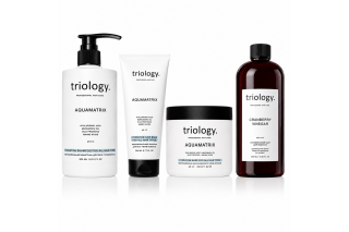 Набор Triology AquaMatrix для глубокого увлажнения, блеска и шелковистости волос, 2х500/330/200 мл