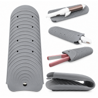 Силиконовый коврик чехол-карман Beauty Tools для утюжка, плойки, горячих парикмахерских инструментов, 26х11 см