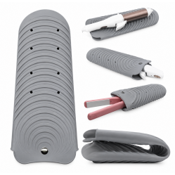 Силиконовый коврик чехол-карман Beauty Tools для утюжка, плойки, горячих парикмахерских инструментов, 26х11 см