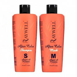 Набір для волосся Raywell After Color кератинові шампунь та маска для фарбованого волосся 2x250 мл