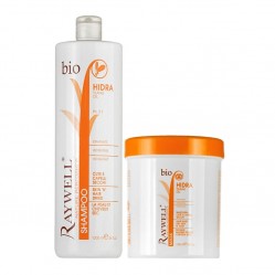 Набір Raywell Bio Hidra шампунь та маска для зволоження сухого волосся 2x500 г (розлив)