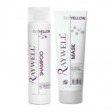 Набір для освітленого волосся Raywell NO YELLOW шампунь та маска 2x250 мл