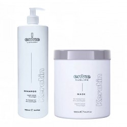 Набір Envie Luxury Keratin шампунь та маска для пошкодженого волосся з кератином (EN451/EN450) 2x200 г (розлив)