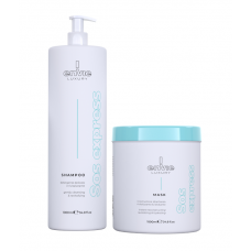 Набір Envie Luxury Sos Express амінокислотний шампунь та маска для миттєвого відновлення волосся (EN461/EN463) 2x200 г (розлив)