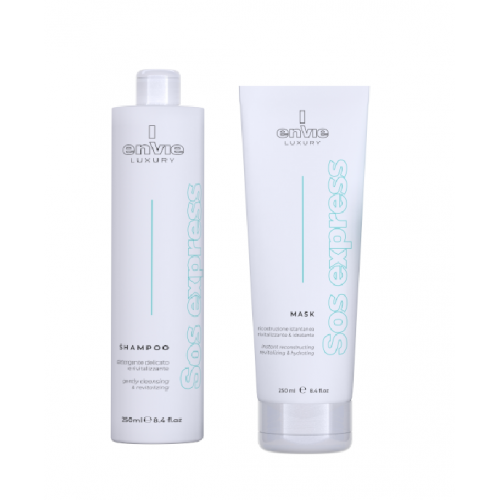 Набор Envie Luxury Sos Express аминокислотный шампунь и маска для мгновенного восстановления волос (EN460/EN462) 2x250 мл