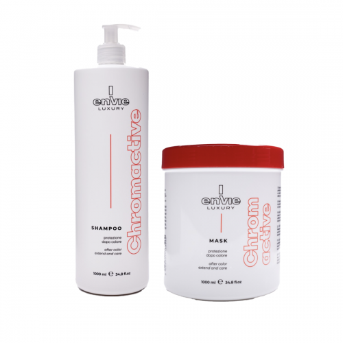 Набор Envie Chromactive Color Protector шампунь и маска для защиты цвета окрашенных волос с экстрактом граната (EN438/EN436) 2x300 г (разлив)