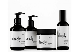 Набір deeply hydrating QUAD шампунь, кондиціонер, маска, спрей для живлення та зволоження волосся 2х250/300/200 мл