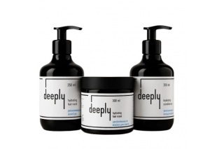 Набір Deeply Hydrating TRIO шампунь+маска+кондиціонер для зволоження волосся, 2х250/300 мл