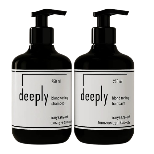 Набор deeply Blond DUO шампунь и бальзам с антижелтым пигментом, 2х250 мл