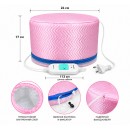 Премиальная электрическая тканевая термошапка (сушуар) Beauty Tools для масок, ламинирования и лечения волос, розовая Премиальная электрическая тканевая термошапка (сушуар) Beauty Tools для масок, ламинирования и лечения волос, розовая