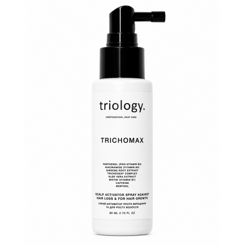Cпрей-активатор Trichomax Triology для відновлення природного росту волосся, схильного до випадіння, 80 мл 