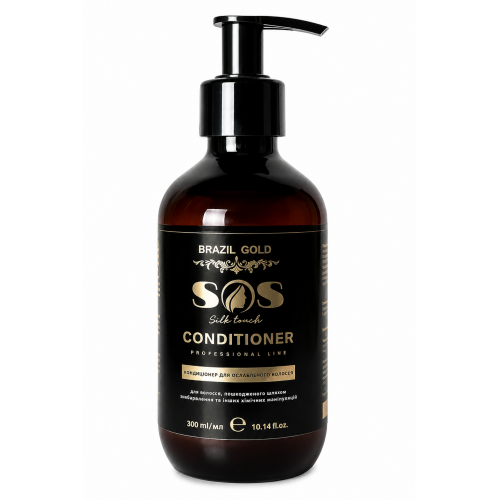 Кондиціонер для освітленого волосся Brazil Gold Home Care Silk Touch Conditioner 300 мл