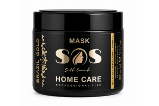 Маска для восстановления осветленных волос Brazil Gold Home Care Silk Touch Sos Mask 300 мл
