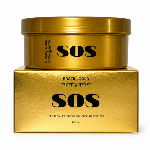 Маска-реконструктор Brazil Gold SOS для відновлення волосся, 300 мл