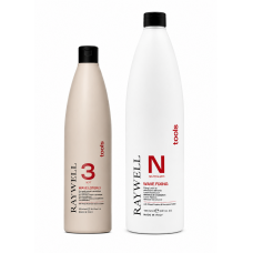 Набор биозавивки Raywell Tools Wave Lotion 3 Soft для повреждённых и обесцвеченных волос RR542+RR543, 500/1000 мл