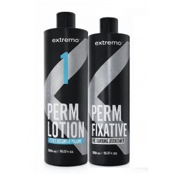 Набір для біозавивки Extremo Perm (Lotion 1 + Fixative) рідина та фіксатор для тонкого та пошкодженого волосся, 150+300 мл (розлив)