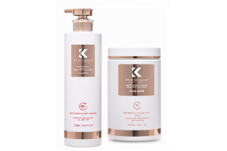 Набор Keratine Queen Duo Collagen шампунь и маска для увлажнения и восстановления поврежденных волос, 750/800 мл
