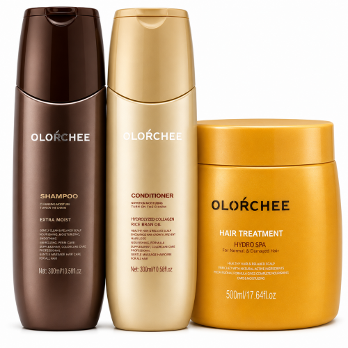Набор Olorchee Nourshing Moisture TRIO-1 шампунь, кондиционер и маска для питания и увлажнения волос 2х300+500 мл