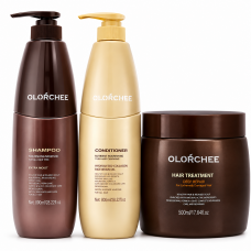 Набор Olorchee Nourshing Moisture TRIO-4 шампунь, кондиционер и маска для питания и увлажнения волос 2х800+500 мл