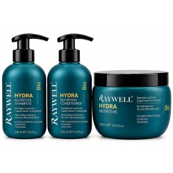 Набір TRIO Raywell B.IO HYDRA Nutritive  шампунь, кондиціонер та маска для живлення сухого волосся, 275+275+245 мл