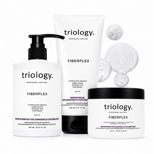 Triology Fiberplex TRIO – профессиональный набор для восстановления, укрепления и защиты волос.