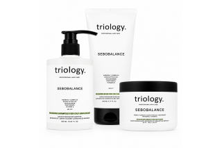 Набор TRIO Triology Sebobalance для жирной кожи головы и волос - шампунь, бальзам и маска, 500/330/200 мл