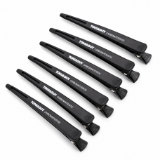 Набор зажимов TONI&GUY Carbon Antistatic для волос 6 шт, черные