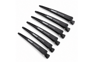 Набор зажимов TONI&GUY Carbon Antistatic для волос 6 шт, черные