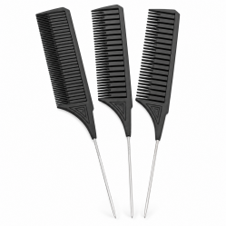 Професійний набір гребінців для мелірування та фарбування MY Cosmetics Comb Black, 3 шт