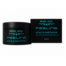 Професійний пілінг-скраб Brazil Gold Peeling Scalp & Hair Scrub для шкіри голови та волосся, 220 мл