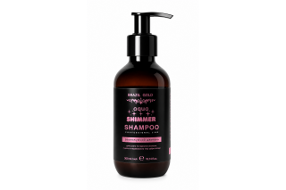 Увлажняющий шампунь для сухих и пористых волос Brazil Gold Home Care Aqua Shimmer Shampoo 300 мл
