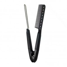 Парикмахерская расческа-зажим для кератинового выпрямления пластиковый, термостойкий, с металлическим зажимом