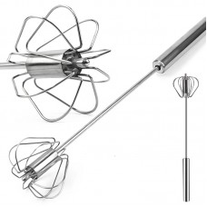 Полуавтоматический нажимной венчик для смешивания красок и составов для волос металлический (нержавеющая сталь) 26 см