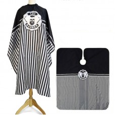 Накидка для клієнта The Barber Череп смужка біло-чорна (розмір140х160)