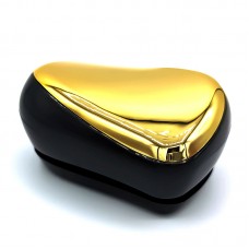 Расческа для волос Tangle Teezer Compact глянцевая черно-золотая